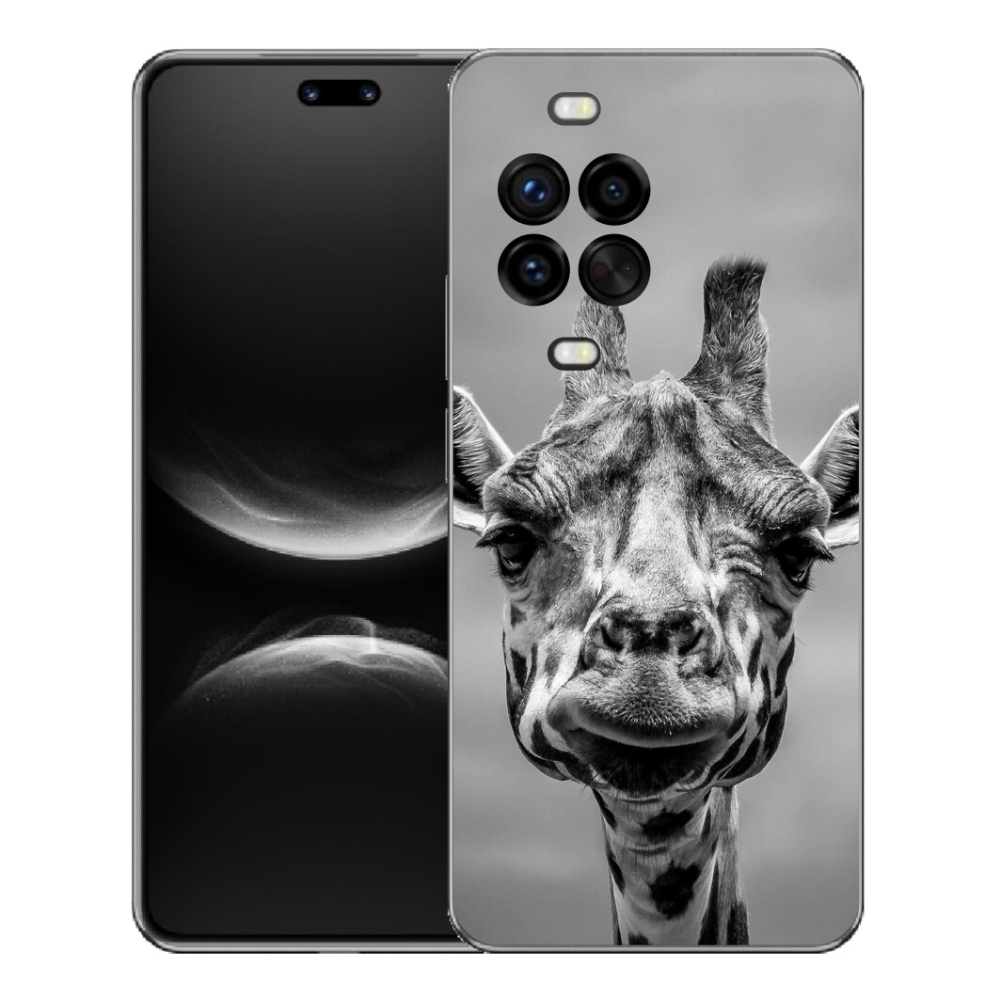 mmCase géltok a Huawei Nova 14 Pro-hoz – fekete-fehér zsiráf