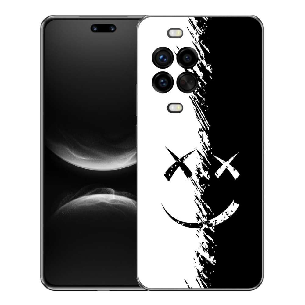 mmCase gél tok a Huawei Nova 14 Pro-hoz – fekete-fehér smiley
