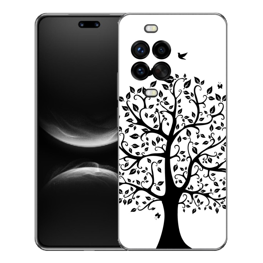 mmCase géltok a Huawei Nova 14 Pro-hoz – fekete-fehér fa