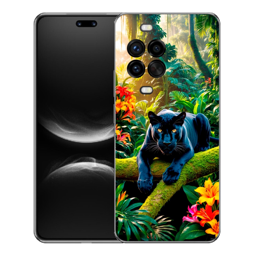 mmCase géltok a Huawei Nova 14 Pro-hoz – fekete párduc a dzsungelben