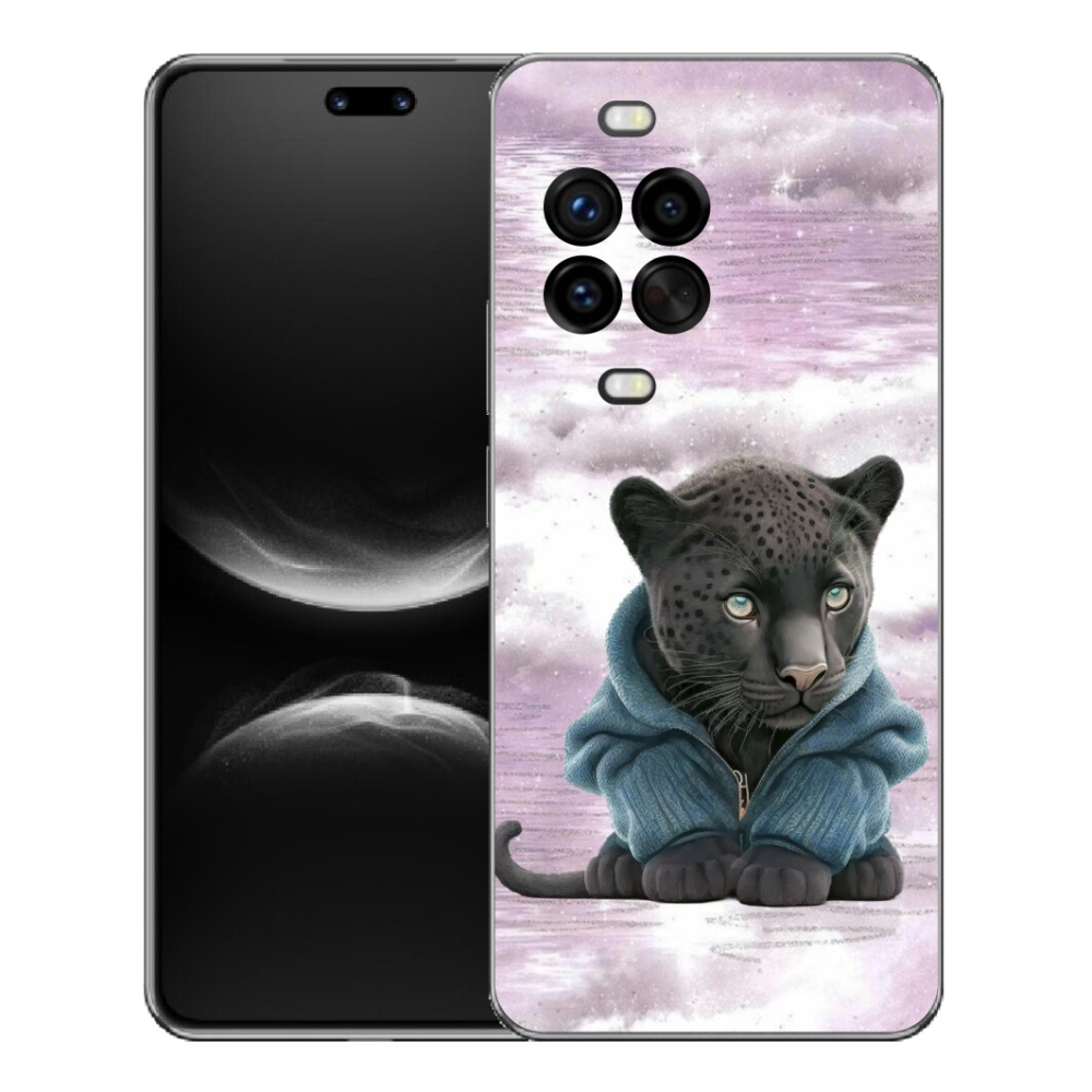 mmCase géltok a Huawei Nova 14 Pro-hoz – fekete párduc pulóverben