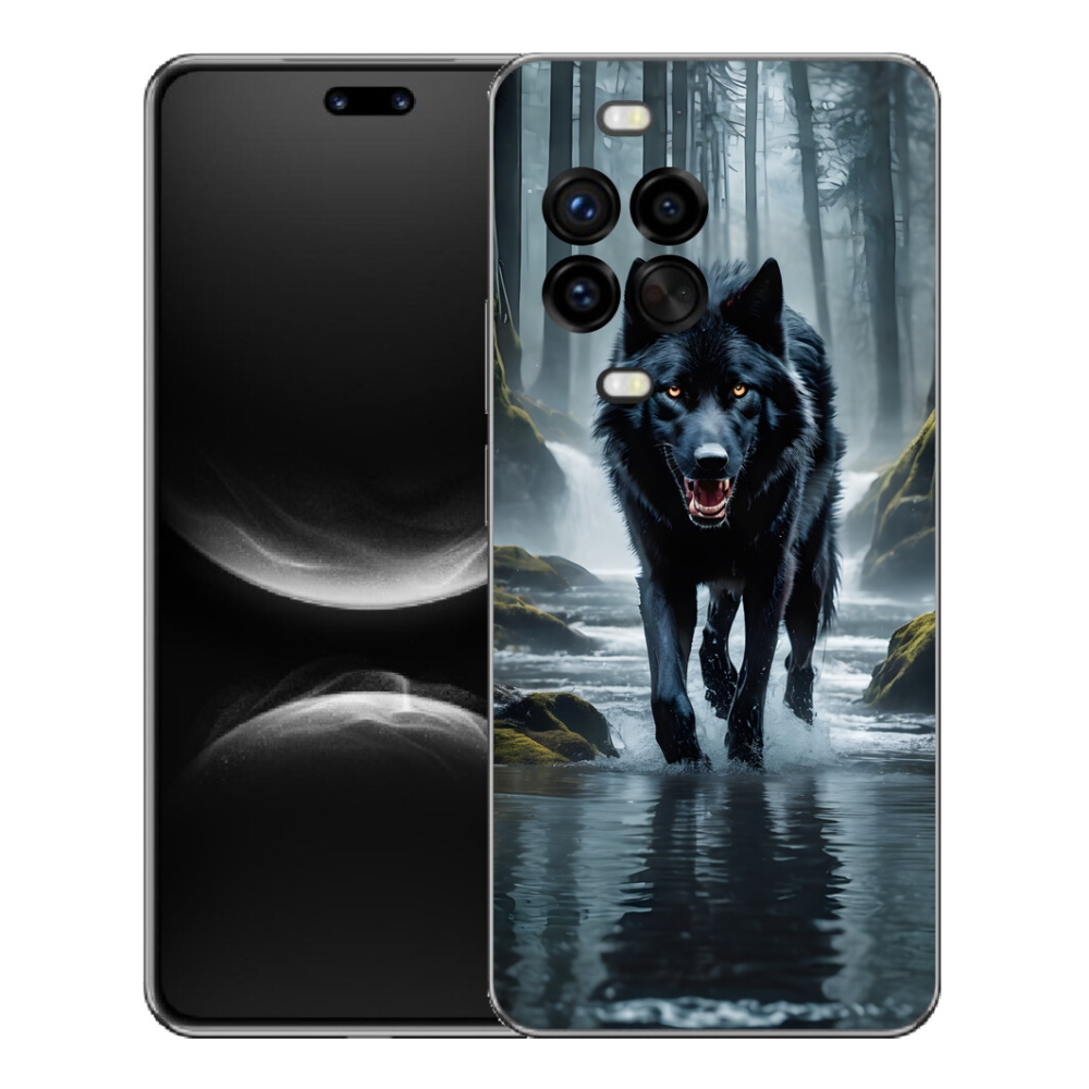 mmCase géltok a Huawei Nova 14 Pro-hoz – fekete farkas