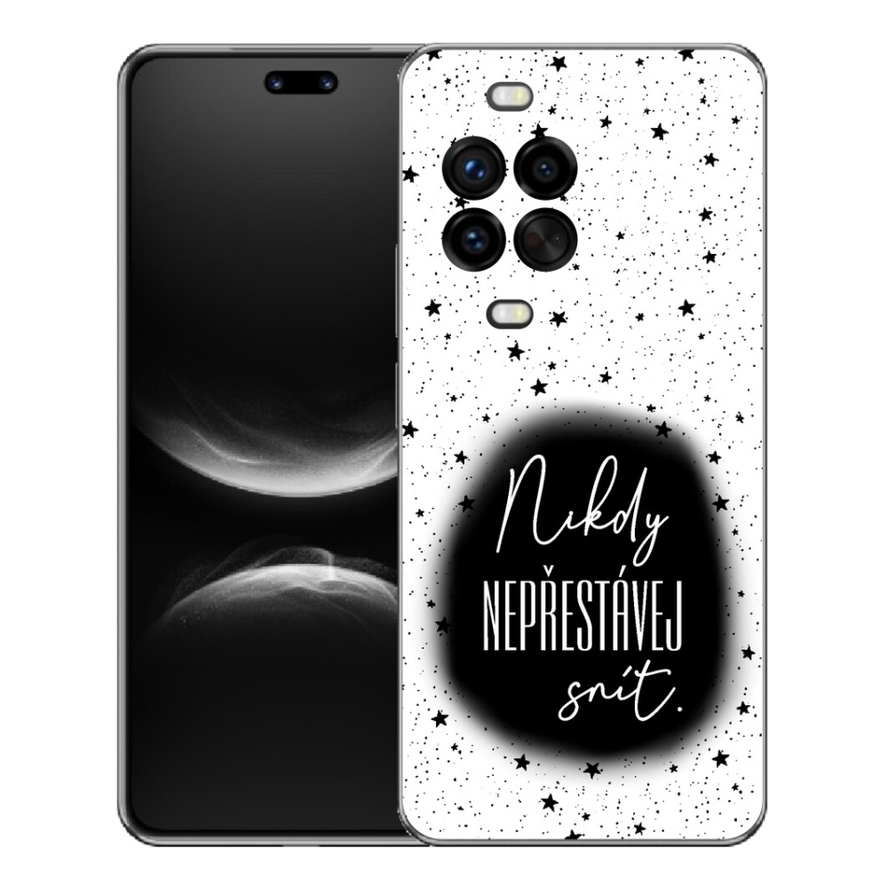 mmCase gél tok a Huawei Nova 14 Pro-hoz – idézet 1, fekete-fehér háttér