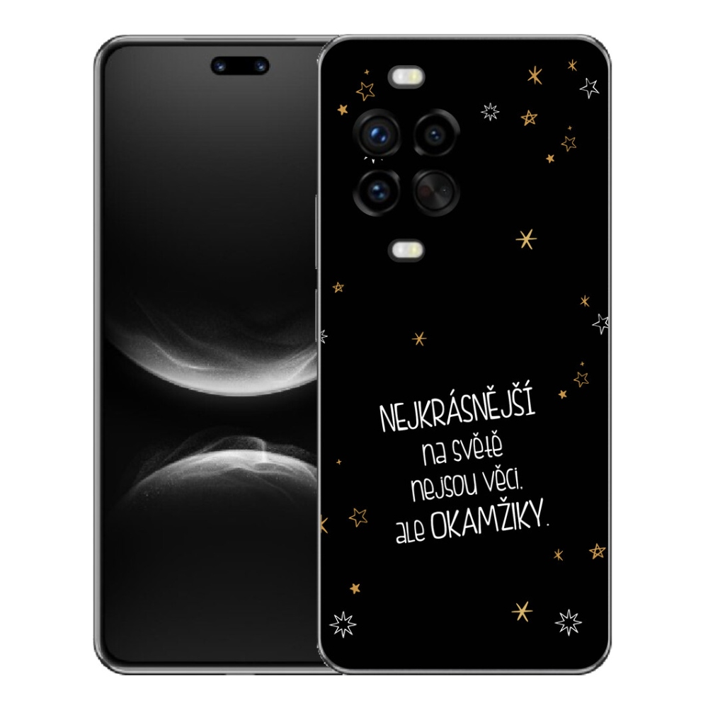 mmCase géltok a Huawei Nova 14 Pro-hoz – idézet 4, fekete háttérrel