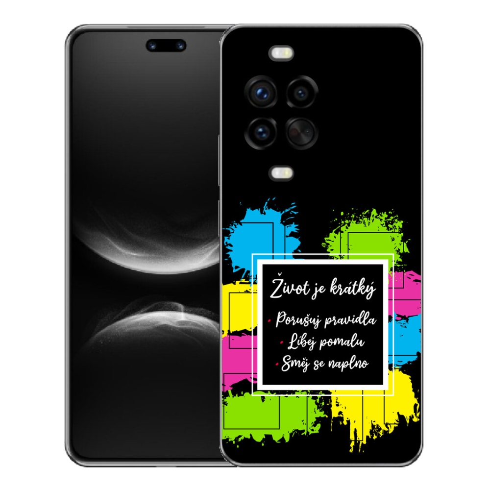 mmCase géltok a Huawei Nova 14 Pro-hoz – idézet 5, fekete háttérrel