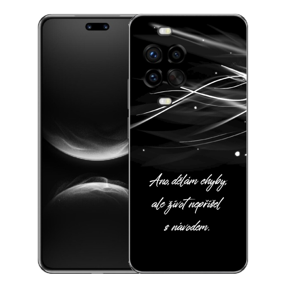 mmCase gél tok a Huawei Nova 14 Pro-hoz – idézet fekete háttérrel