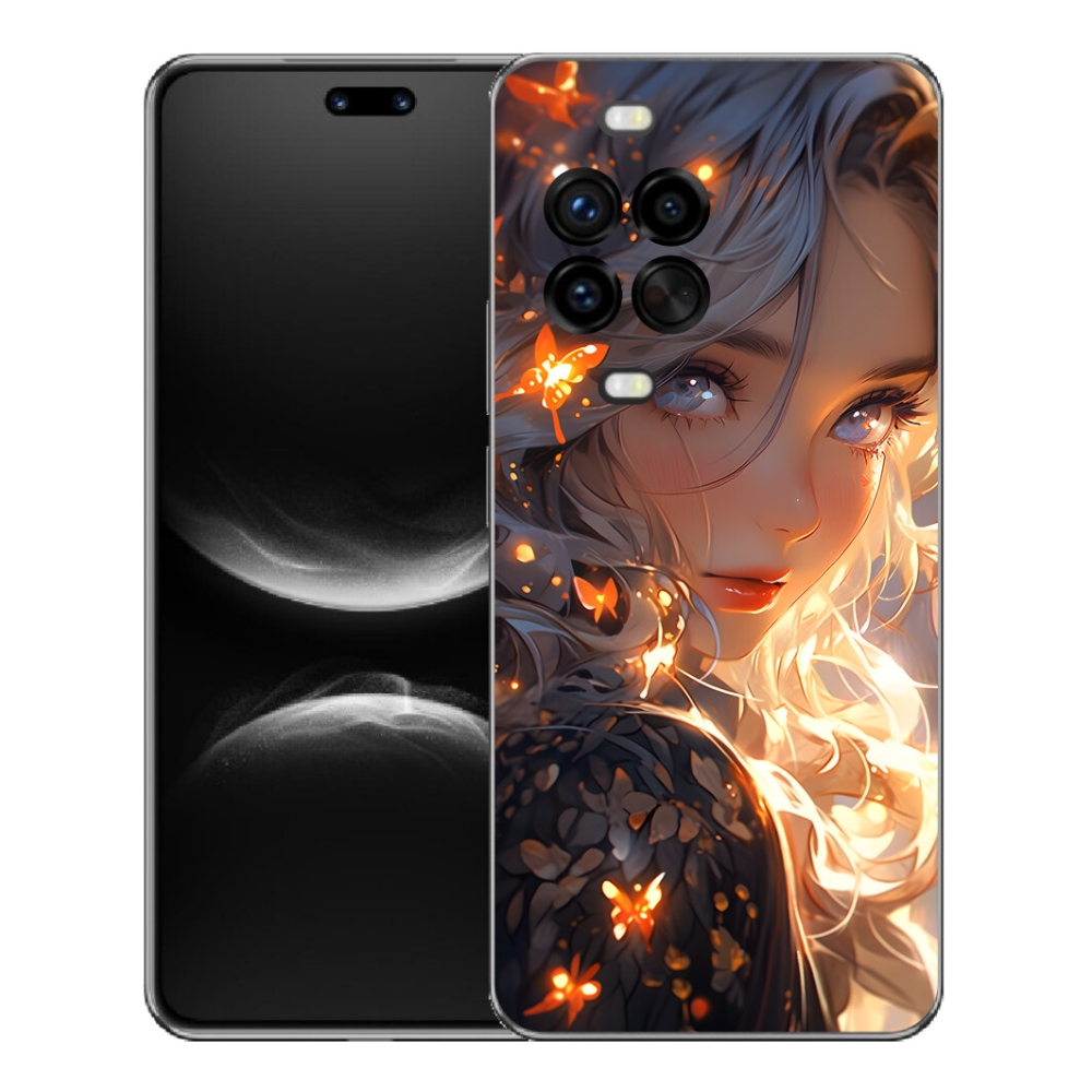 mmCase gél tok a Huawei Nova 14 Pro-hoz – lány és pillangók