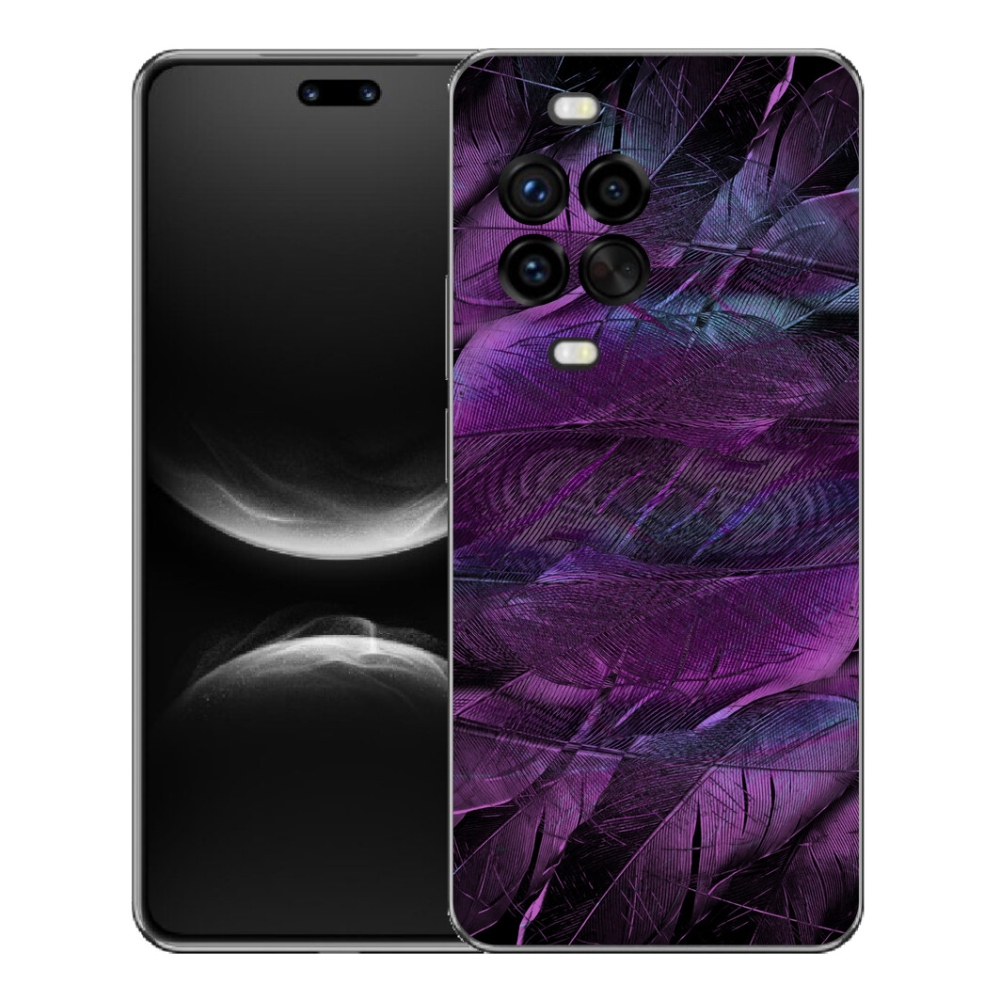 mmCase gél tok a Huawei Nova 14 Pro-hoz – lila tollak