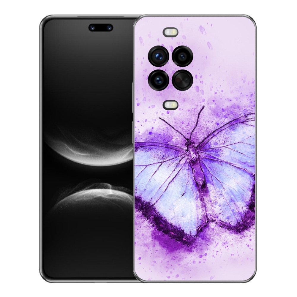 mmCase géltok a Huawei Nova 14 Pro-hoz – lila pillangó