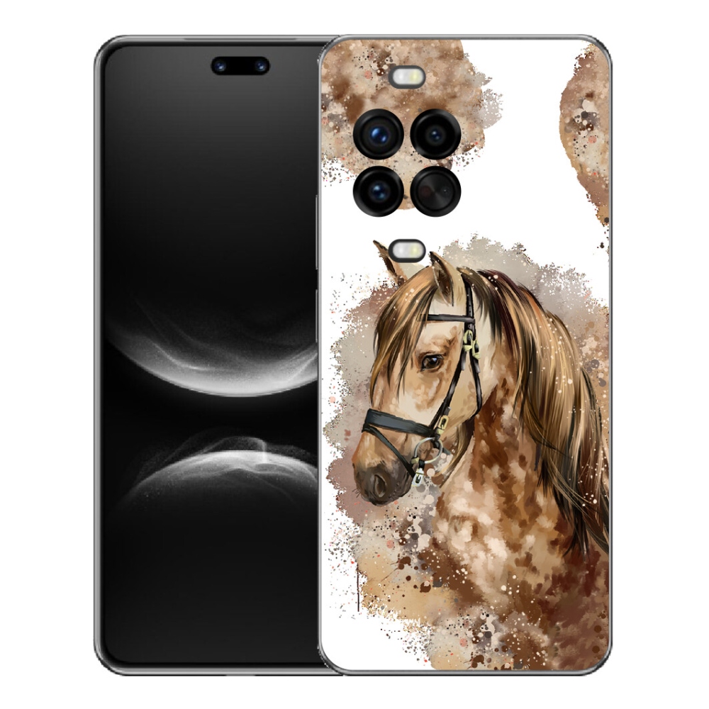 mmCase géltok a Huawei Nova 14 Pro-hoz – barna, rajzolt ló