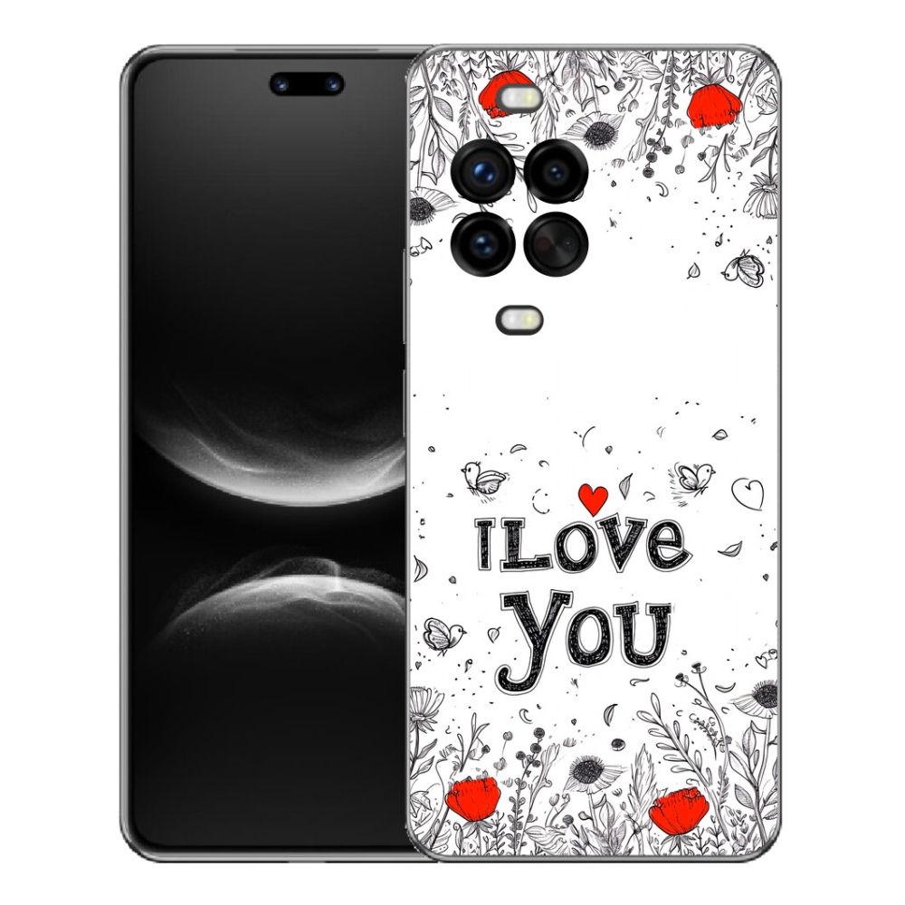 mmCase gél tok a Huawei Nova 14 Pro-hoz – „I love you” fehér háttérrel