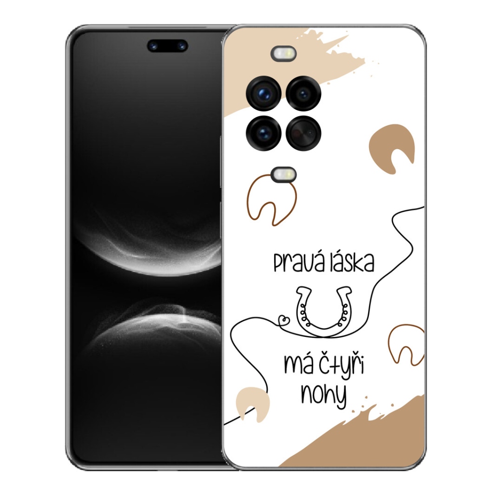 mmCase géltok a Huawei Nova 14 Pro-hoz – ló motívum, fehér háttér