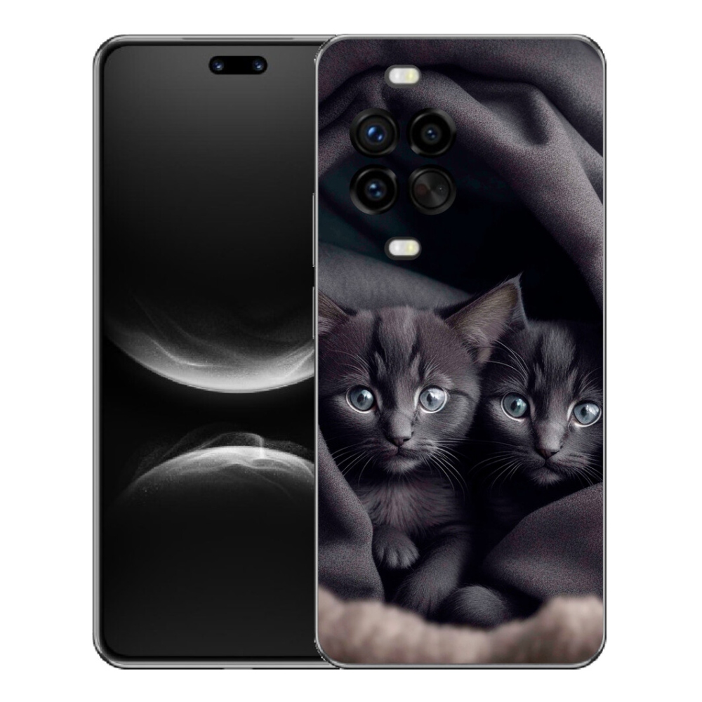 mmCase gél tok a Huawei Nova 14 Pro-hoz – macska-duó