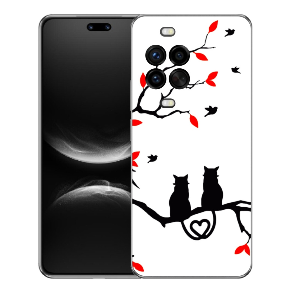 mmCase gél tok a Huawei Nova 14 Pro-hoz – macskás szerelem