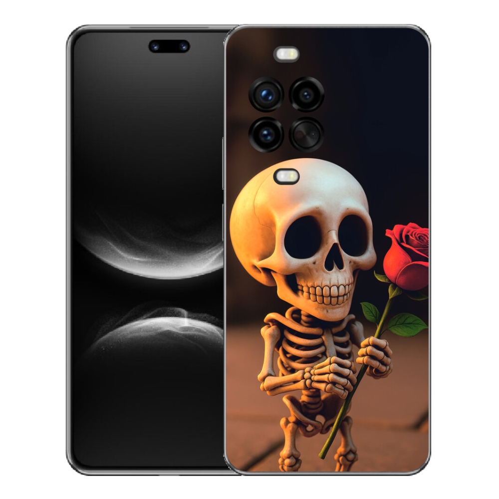 mmCase géltok a Huawei Nova 14 Pro-hoz – csontváz rózsával