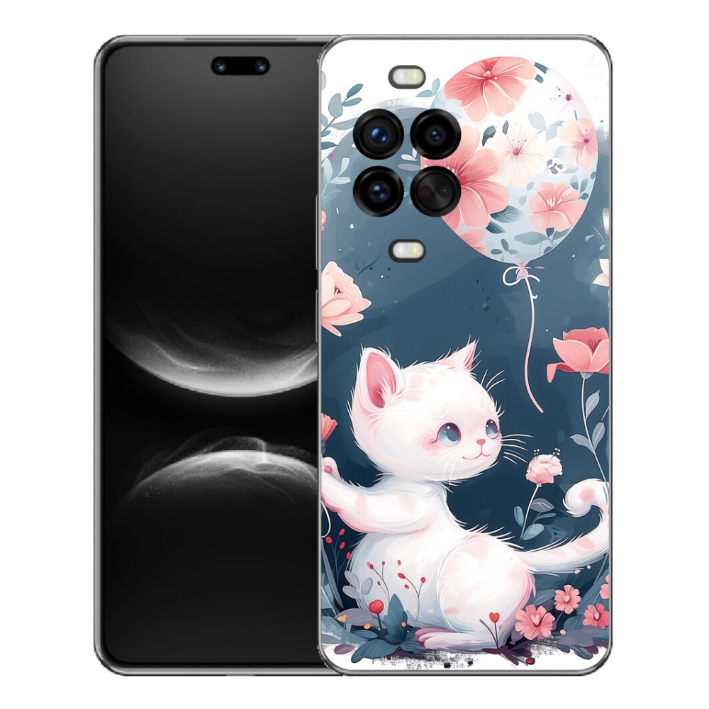 mmCase géltok a Huawei Nova 14 Pro-hoz – cica léggömbbel