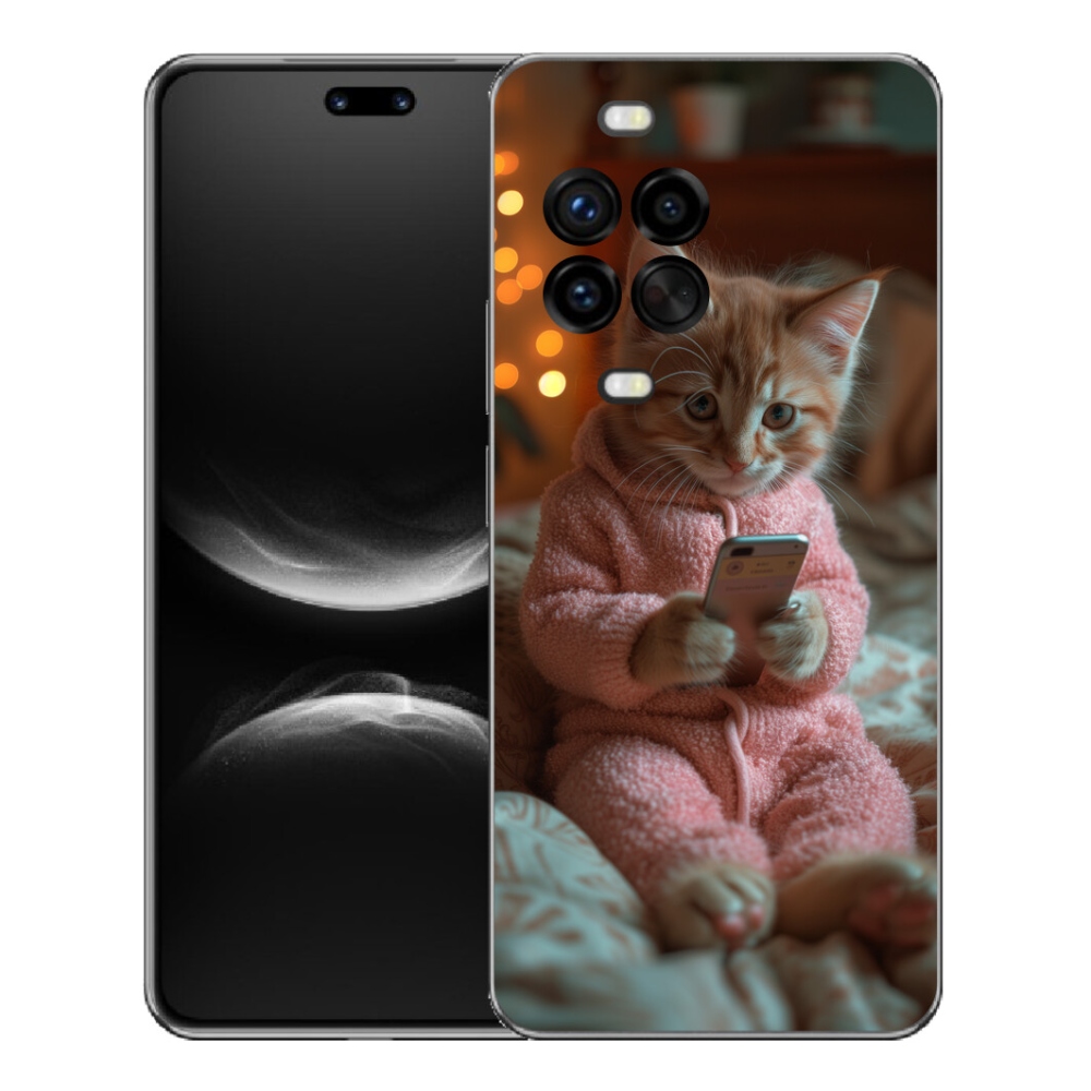 mmCase géltok a Huawei Nova 14 Pro-hoz – cica mobiltelefonnal
