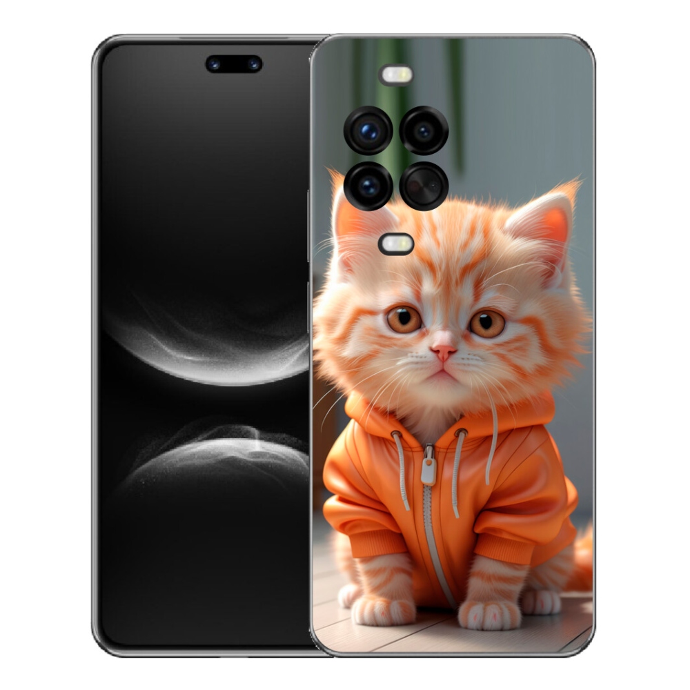 mmCase gél tok a Huawei Nova 14 Pro-hoz – pulóveres cica