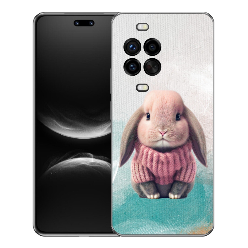 mmCase gél tok a Huawei Nova 14 Pro-hoz – pulóveres nyuszi