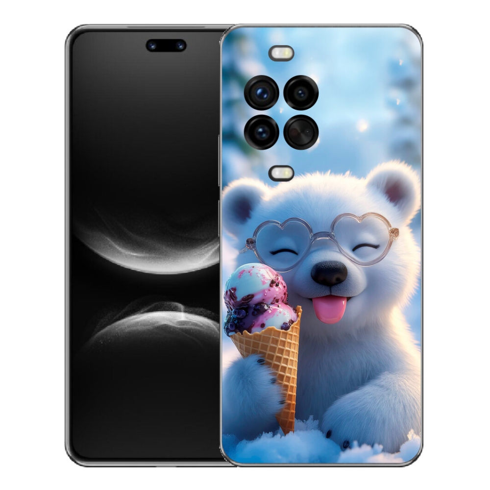 mmCase gél tok a Huawei Nova 14 Pro-hoz – mackó fagylalttal