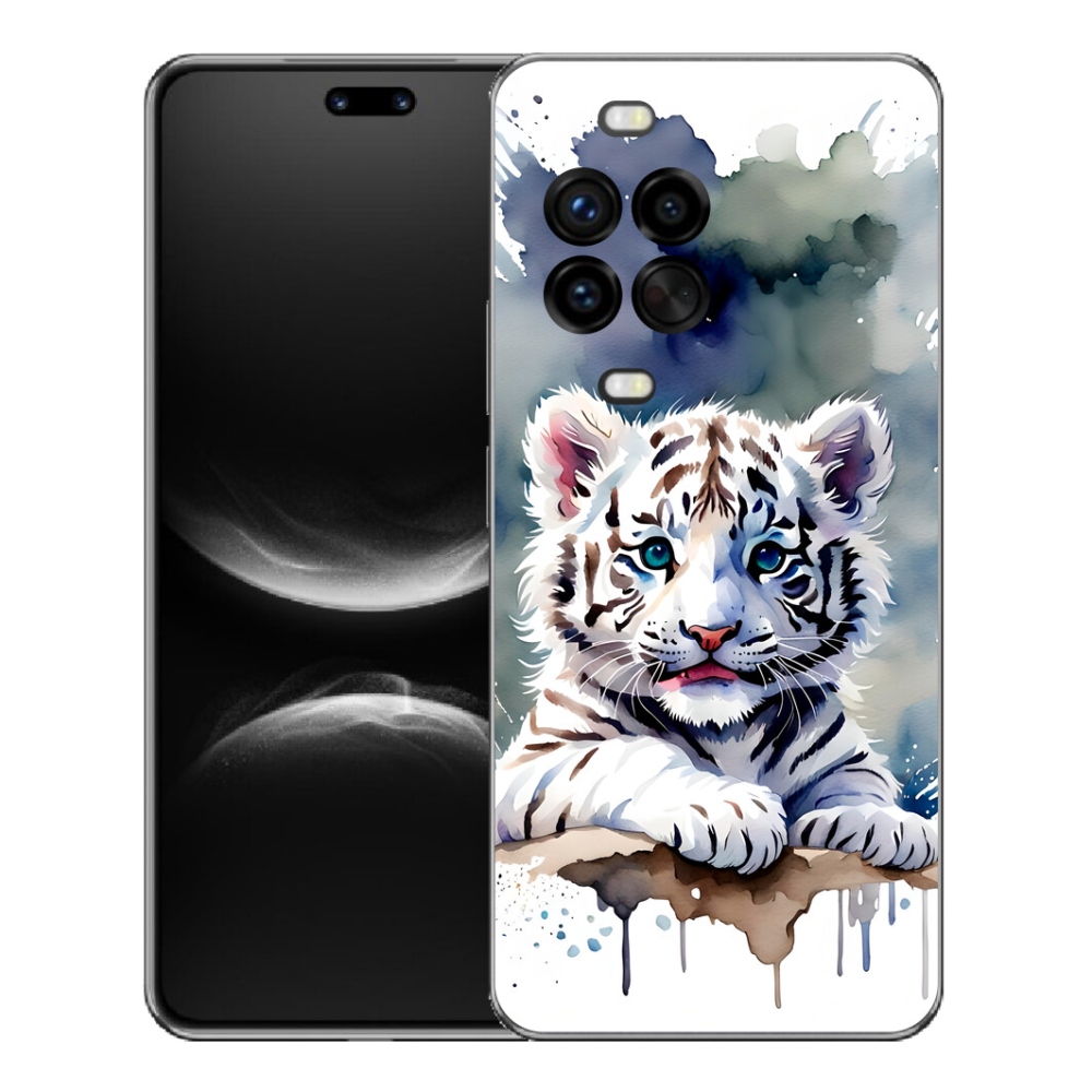 mmCase géltok a Huawei Nova 14 Pro-hoz – fehér tigris kölyök