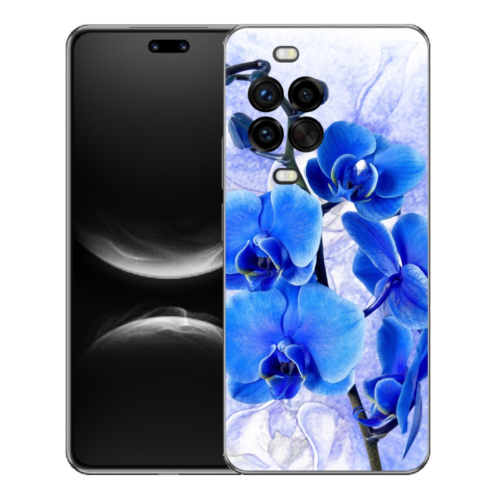 mmCase gél tok a Huawei Nova 14 Pro-hoz – kék virágok
