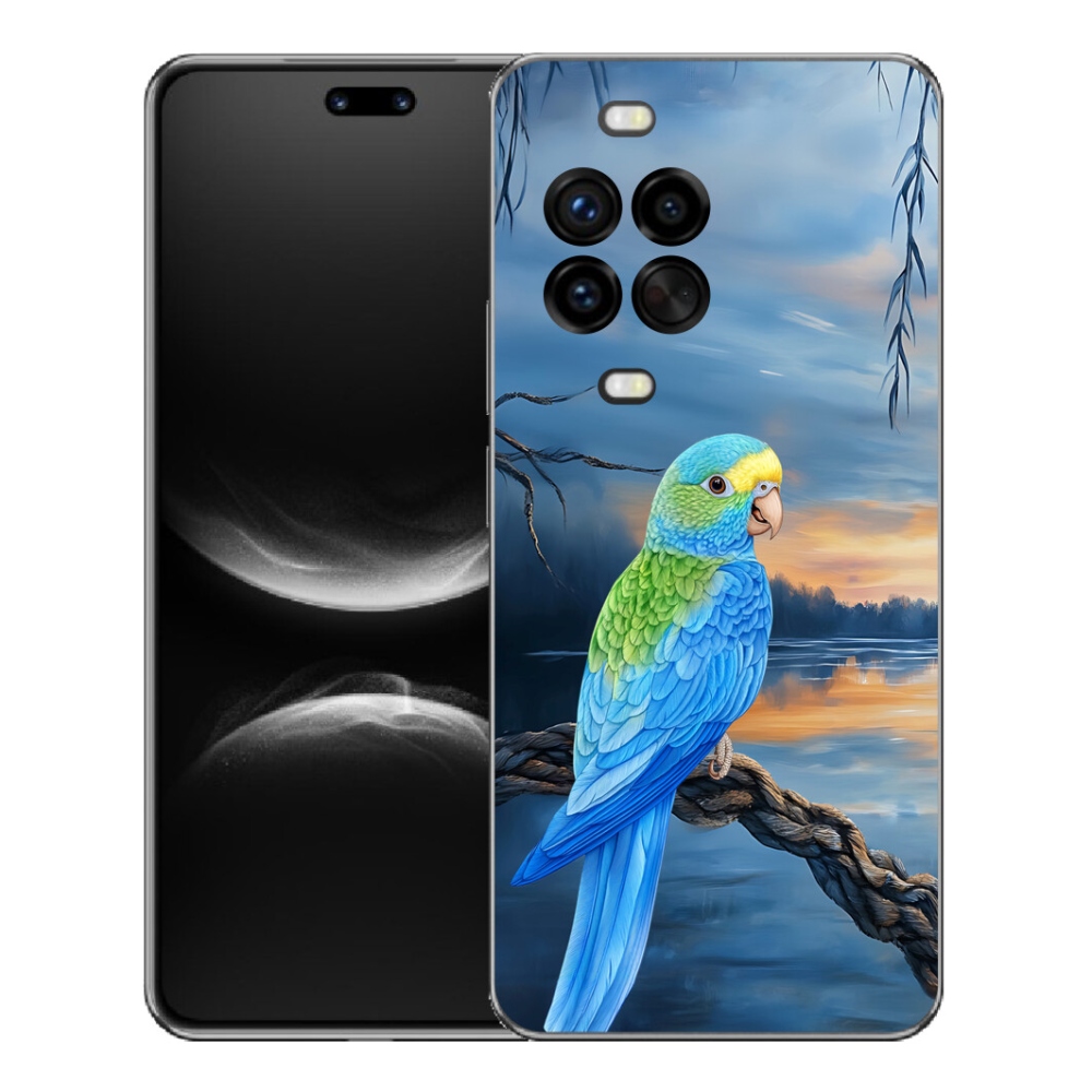 mmCase géltok a Huawei Nova 14 Pro-hoz – kék papagáj