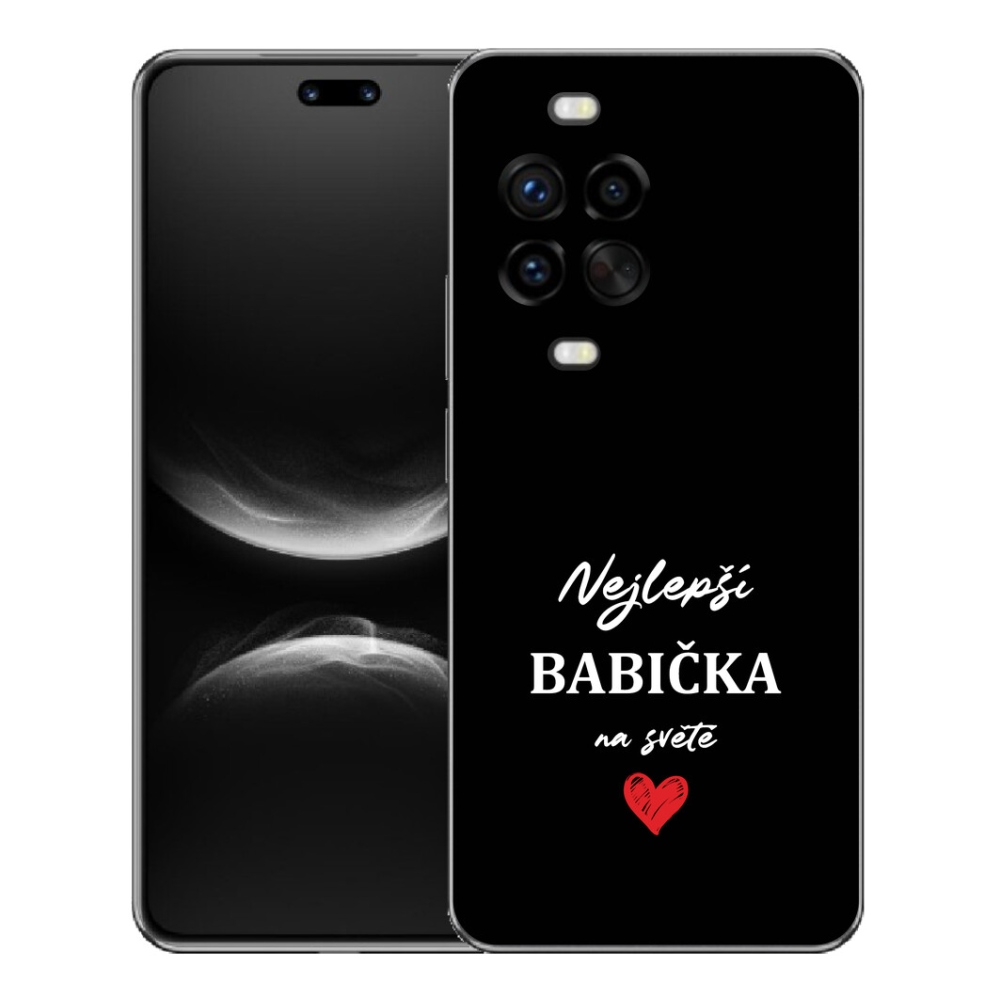 mmCase gél tok a Huawei Nova 14 Pro-hoz – a legjobb nagymama 1, fekete háttérrel