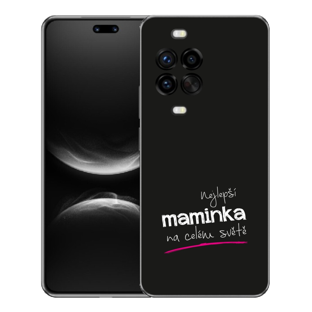 mmCase gél tok a Huawei Nova 14 Pro-hoz – „A legjobb anyuka 4” fekete háttérrel