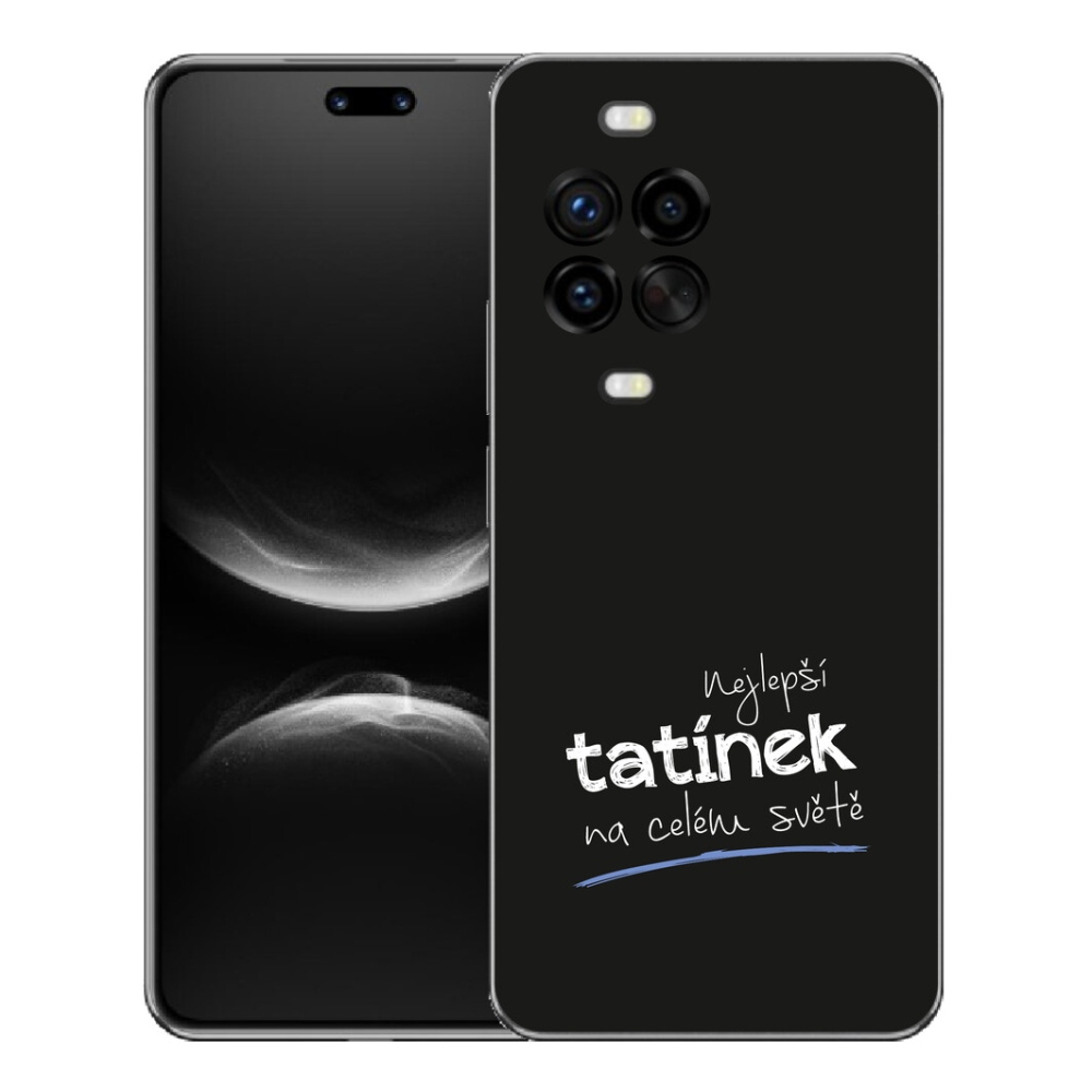 mmCase gél tok a Huawei Nova 14 Pro-hoz – „A legjobb apa 4” fekete háttérrel