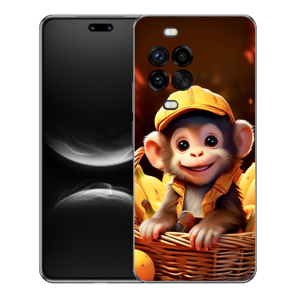 mmCase gél tok a Huawei Nova 14 Pro-hoz – majom a kosárban