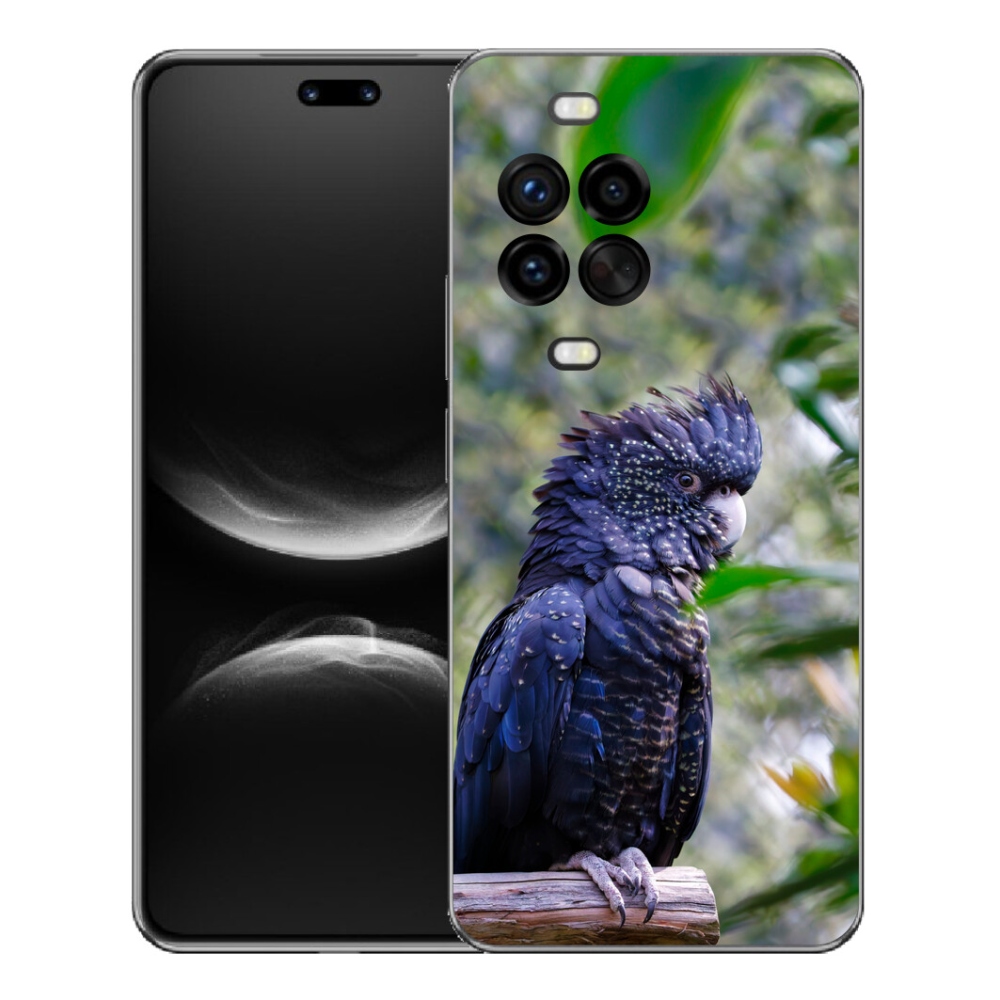mmCase géltok a Huawei Nova 14 Pro-hoz – fekete kakadu papagáj