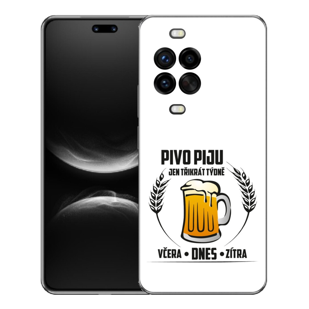mmCase gél tok a Huawei Nova 14 Pro-hoz – sörös motívum, fehér háttér