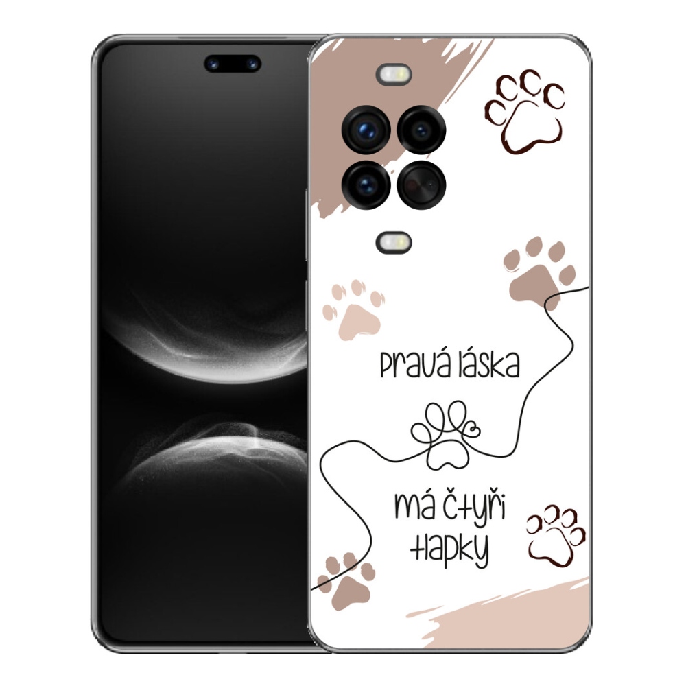 mmCase gél tok a Huawei Nova 14 Pro-hoz – kutyás motívum, 1 db, fehér háttérrel