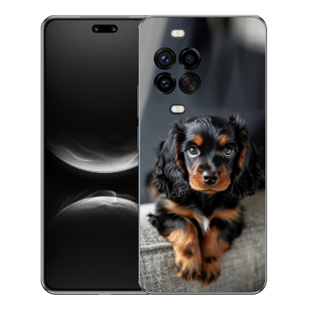 mmCase gél tok a Huawei Nova 14 Pro-hoz – aranyos, hosszúszőrű tacskó