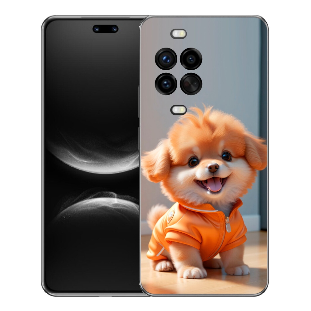 mmCase gél tok a Huawei Nova 14 Pro-hoz – aranyos pomerániai pulóverben