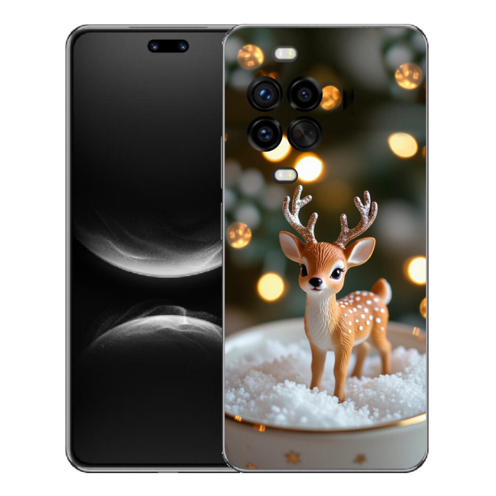 mmCase gél tok a Huawei Nova 14 Pro-hoz – aranyos karácsonyi szarvas