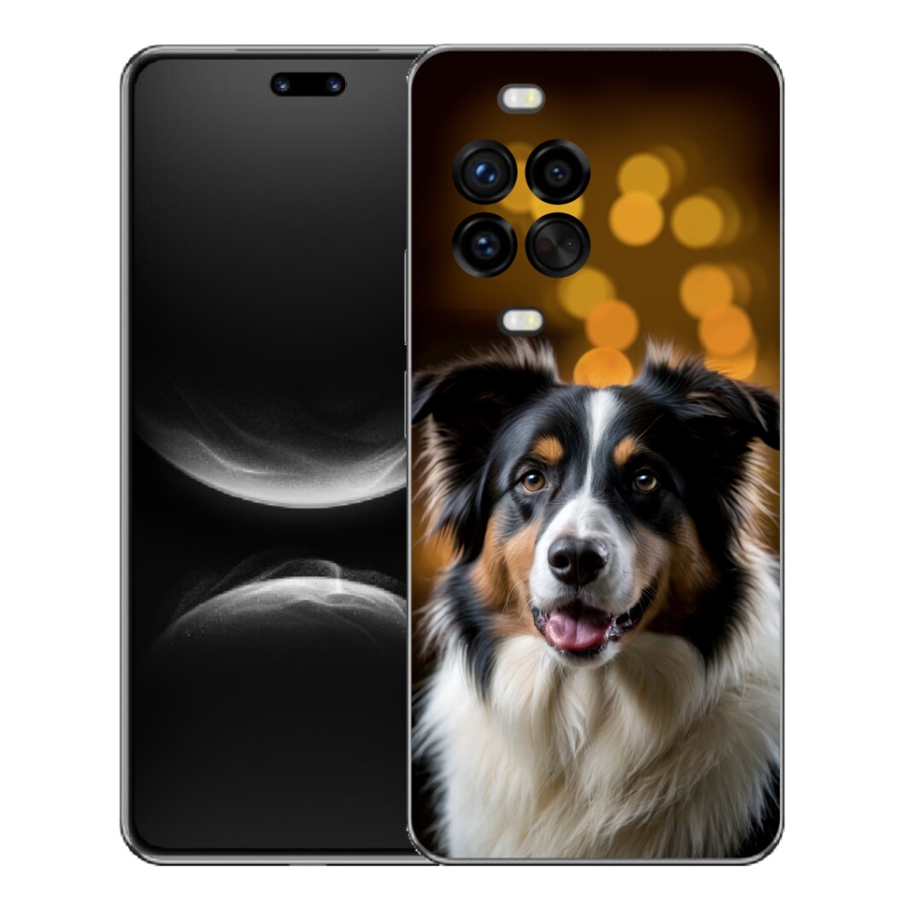 mmCase gél tok a Huawei Nova 14 Pro-hoz – mosolygós ausztrál juhászkutya