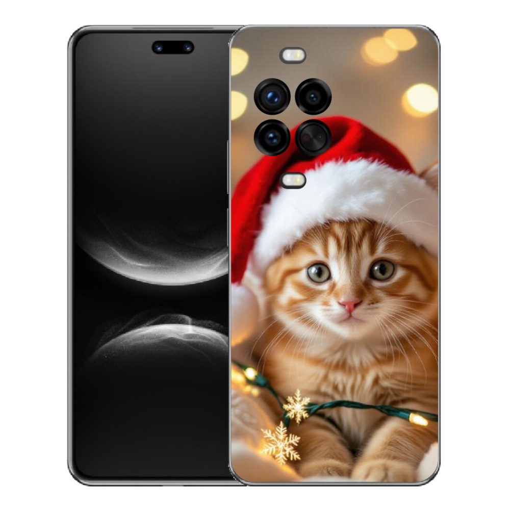 mmCase gél tok a Huawei Nova 14 Pro-hoz – karácsonyi cica