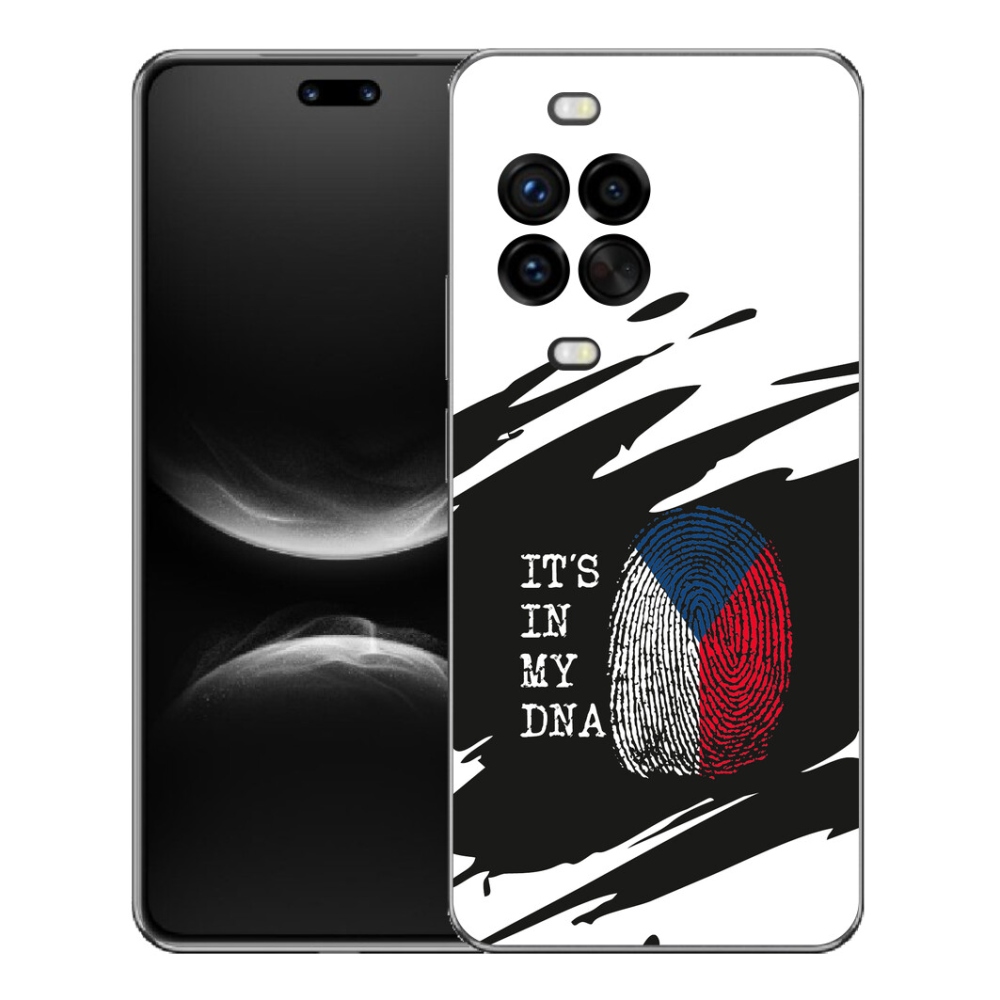 mmCase gél tok a Huawei Nova 14 Pro-hoz – zászló, ujjlenyomat, fekete-fehér háttér