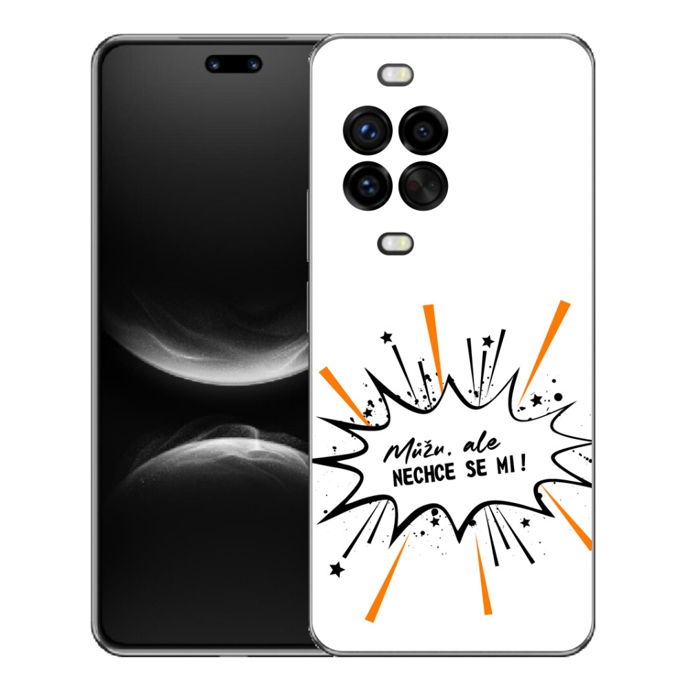 mmCase géltok a Huawei Nova 14 Pro-hoz – vicces felirat, 11, fehér háttér