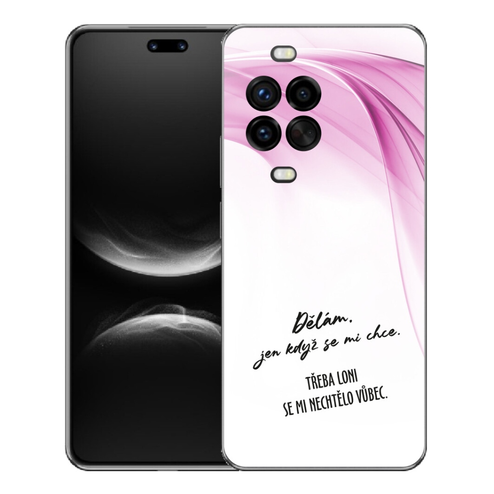 mmCase géltok a Huawei Nova 14 Pro-hoz – vicces felirat, 12, fehér háttér
