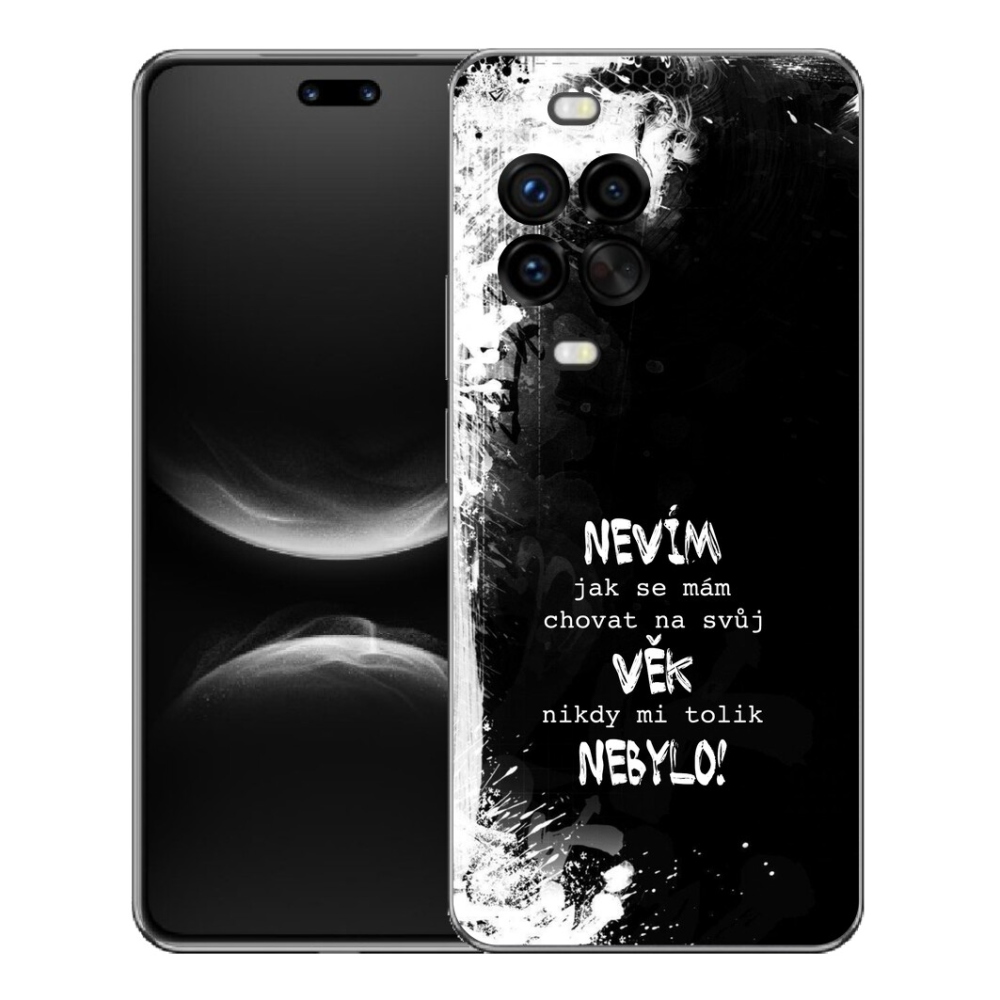 mmCase géltok a Huawei Nova 14 Pro-hoz – vicces felirat, 14, fekete háttér