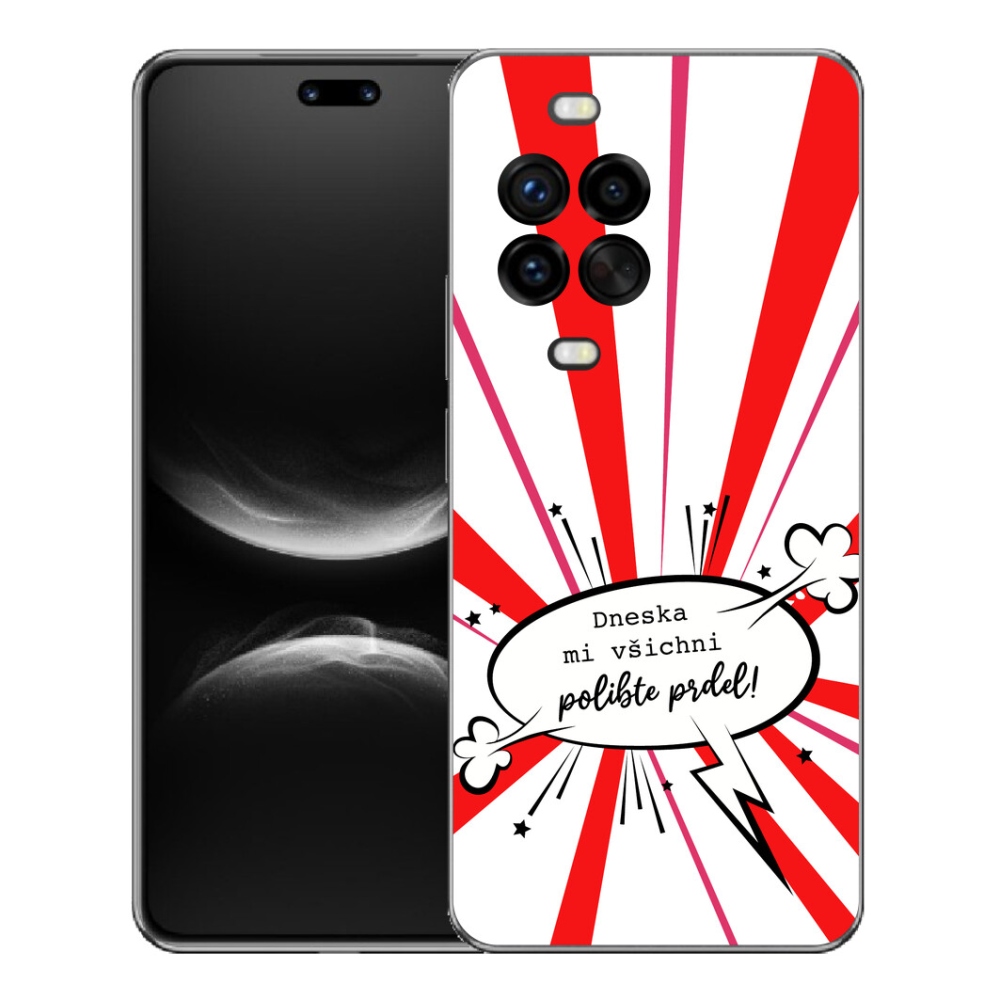 mmCase géltok a Huawei Nova 14 Pro-hoz – vicces felirat, 15, fehér háttér