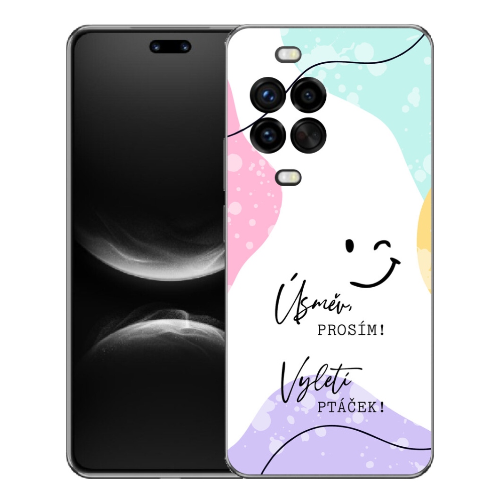 mmCase géltok a Huawei Nova 14 Pro-hoz – vicces felirat, 4 fehér háttér