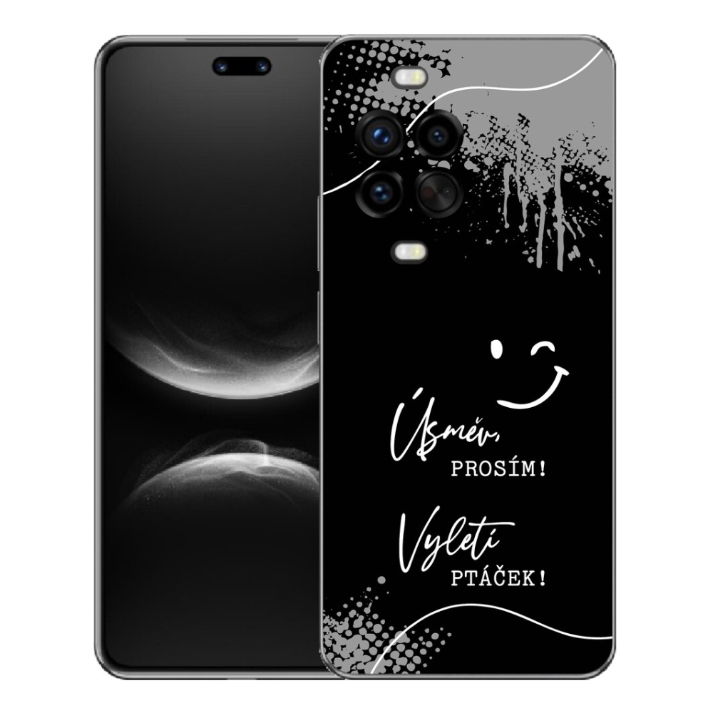 mmCase gél tok a Huawei Nova 14 Pro-hoz – vicces felirat, 4 fekete háttér