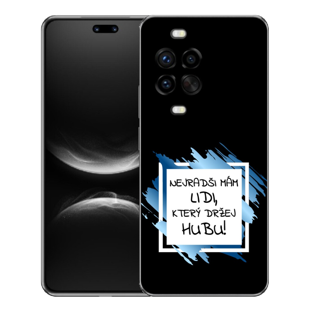 mmCase gél tok a Huawei Nova 14 Pro-hoz – vicces felirat, 7 fekete-fehér háttér