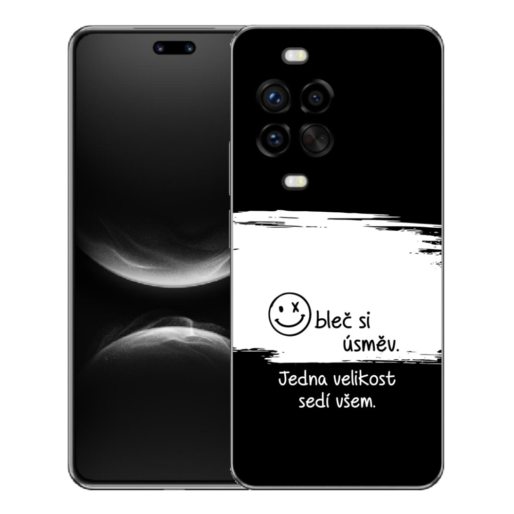 mmCase géltok a Huawei Nova 14 Pro-hoz – vicces felirat, 8 fekete-fehér háttér