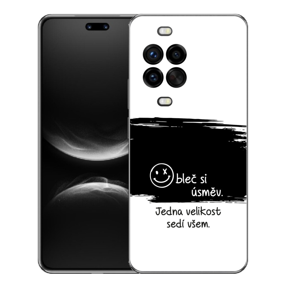 mmCase géltok a Huawei Nova 14 Pro-hoz – vicces szöveg, 8 fekete-fehér háttér