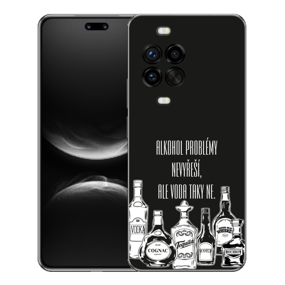 mmCase gél tok a Huawei Nova 14 Pro-hoz – vicces felirat fekete háttérrel